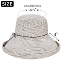 Tirrinia UPF 50 Foldable Bucket Hats back view