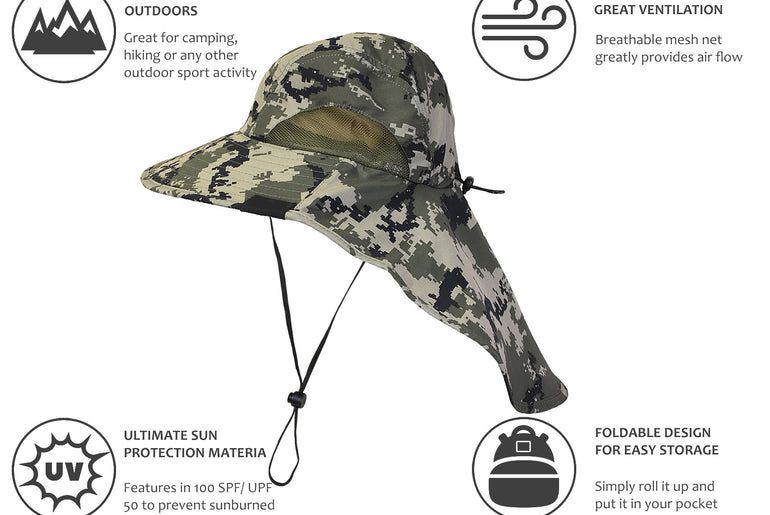 Tirrinia Adventure Hat UPF 50+ back view