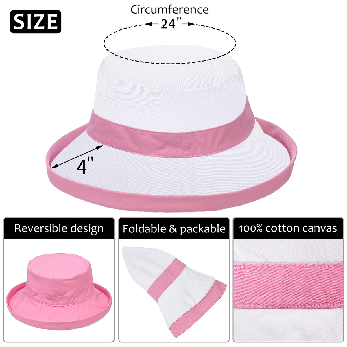 Tirrinia Bucket Hats for Women 12 Pack