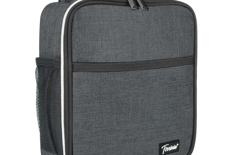 Tirrinia Solid Color Insulated Lunch Cooler Bag front view