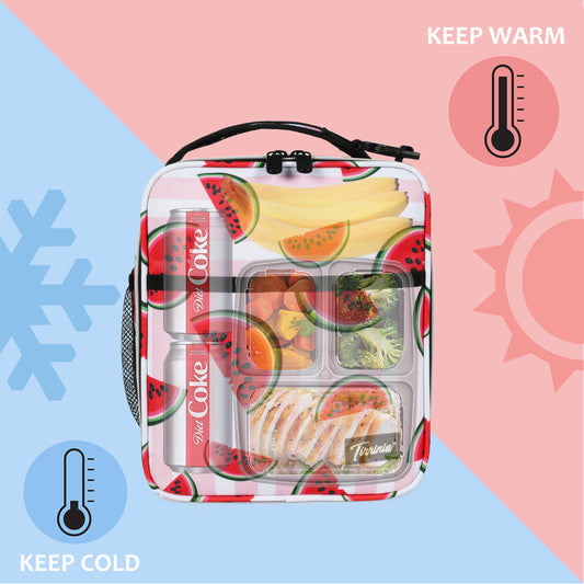 Tirrinia Solid Color Insulated Lunch Cooler Bag