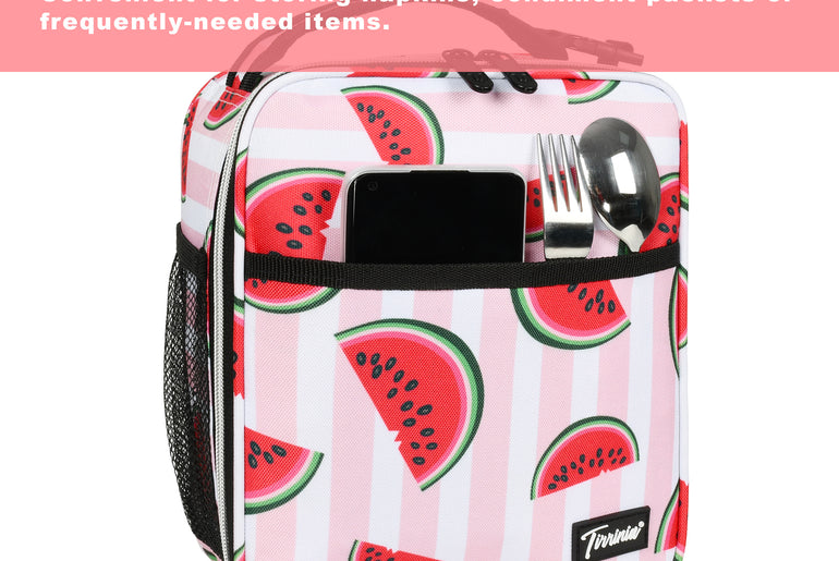 Tirrinia Solid Color Insulated Lunch Cooler Bag