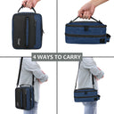 Tirrinia Expandable Insulated Lunch Cooler Bag Patchwork Color