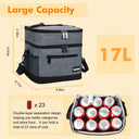 Tirrinia Large Double-Layer Insulated Lunch Bag back view