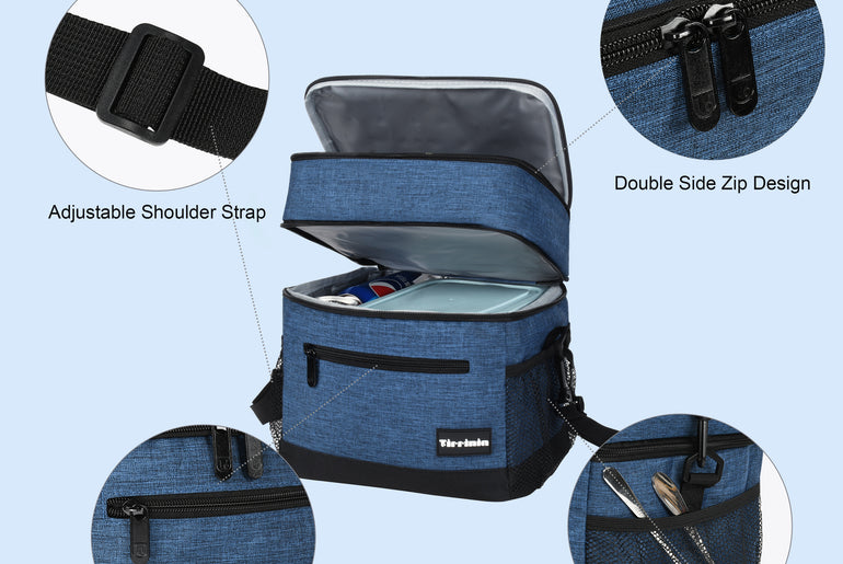 Tirrinia Large Double-Layer Insulated Lunch Bag