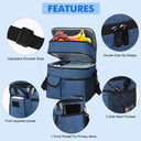 Tirrinia Large Double-Layer Insulated Lunch Bag with Pocket product image 16