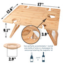Tirrinia Folding Wooden Picnic Table for Outdoor product image 7