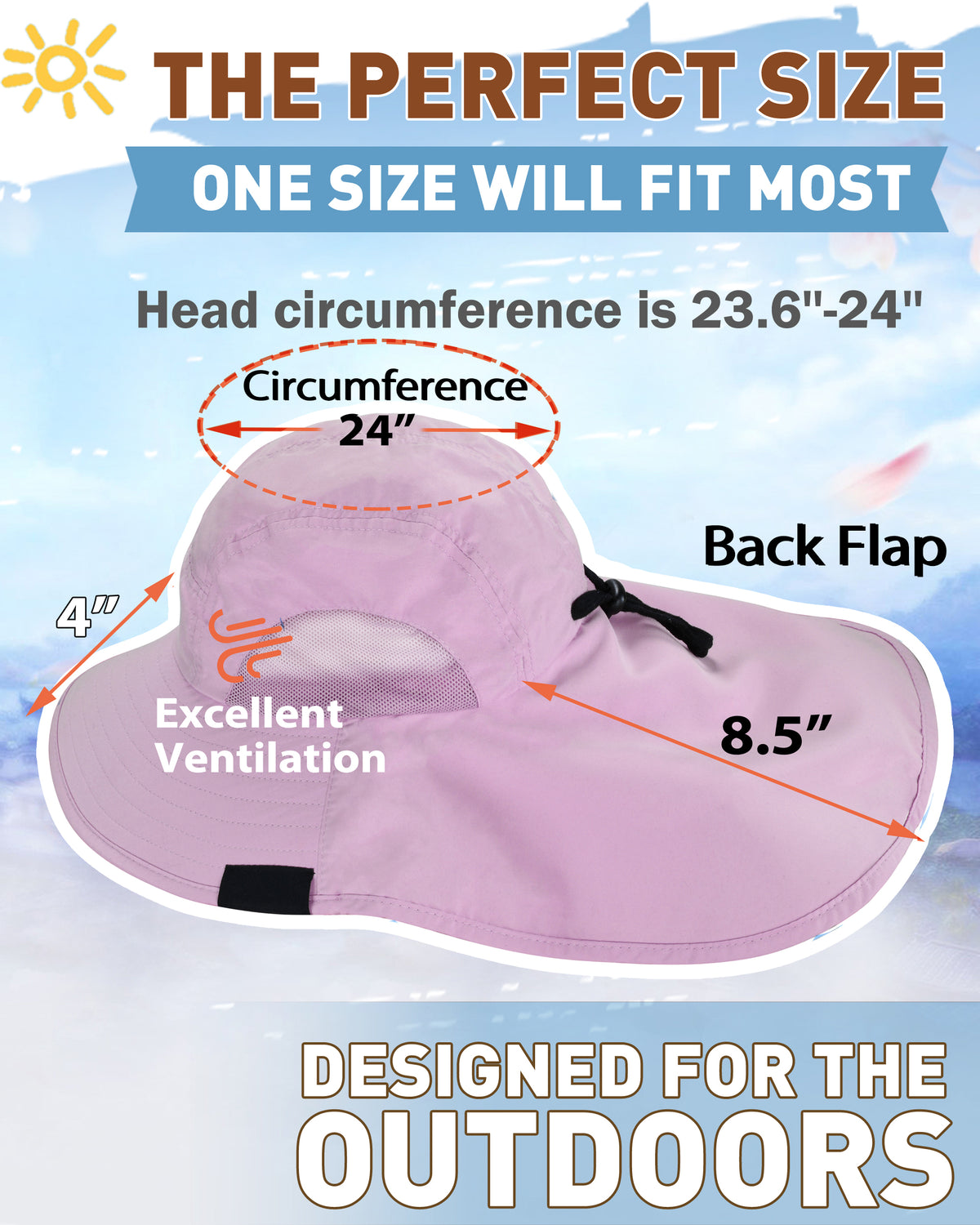 Tirrinia Women's Hiking Hat Wide Brim