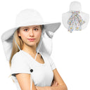 Tirrinia Women's Floral Ribbon Hat for Summer - Clothing product photo