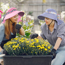 Tirrinia Women UPF50+ Sun Hat with Floral Ribbon