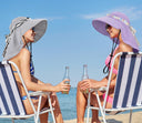Tirrinia Women UPF50+ Sun Hat with Floral Ribbon