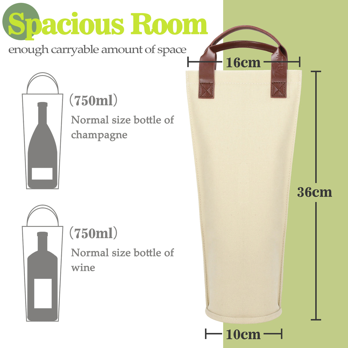 Tirrinia Single Bottle Wine Cooler Carrier for Wedding