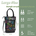 Tirrinia 2 Bottle Wine Gift Tote with Corkscrew for Outdoor