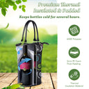Tirrinia 2 Bottle Wine Gift Tote with Corkscrew for Outdoor