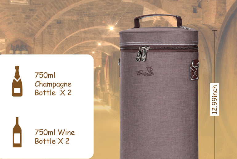 Tirrinia 2 Bottle Insulated Wine Bag – Stylish Wine Tote for Travel, Picnic & Gifting product image 27
