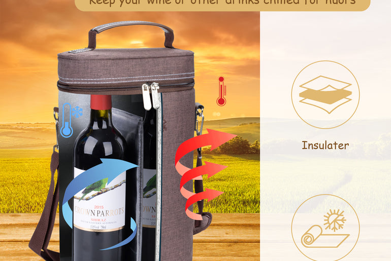Tirrinia 2 Bottle Insulated Wine Bag – Stylish Wine Tote for Travel, Picnic & Gifting product image 26