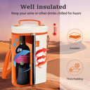 Tirrinia 2 Bottle Wine Gift Tote Carrier with Pocket product image 19