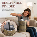 Tirrinia Vintage Canvas 2-Bottle Wine Tote — Rugged Style for Every Gathering detail view
