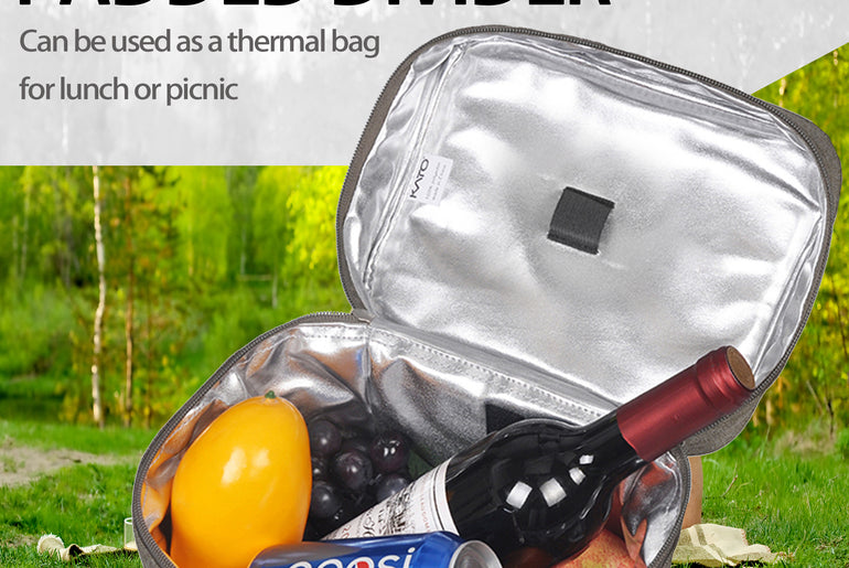 Tirrinia 4 Bottle Wine Cooler Tote Bag for Wine Travel