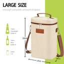 Tirrinia 4 Bottle Wine Cooler Tote Bag for Wine Travel product image 23