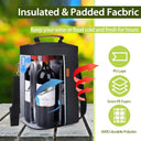 Tirrinia 4 Bottle Wine Cooler Tote Bag for Wine Travel product image 10