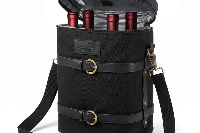 Tirrinia 4-Bottle Insulated Wine Carrier — Picnic-Ready, Leakproof & Stylish