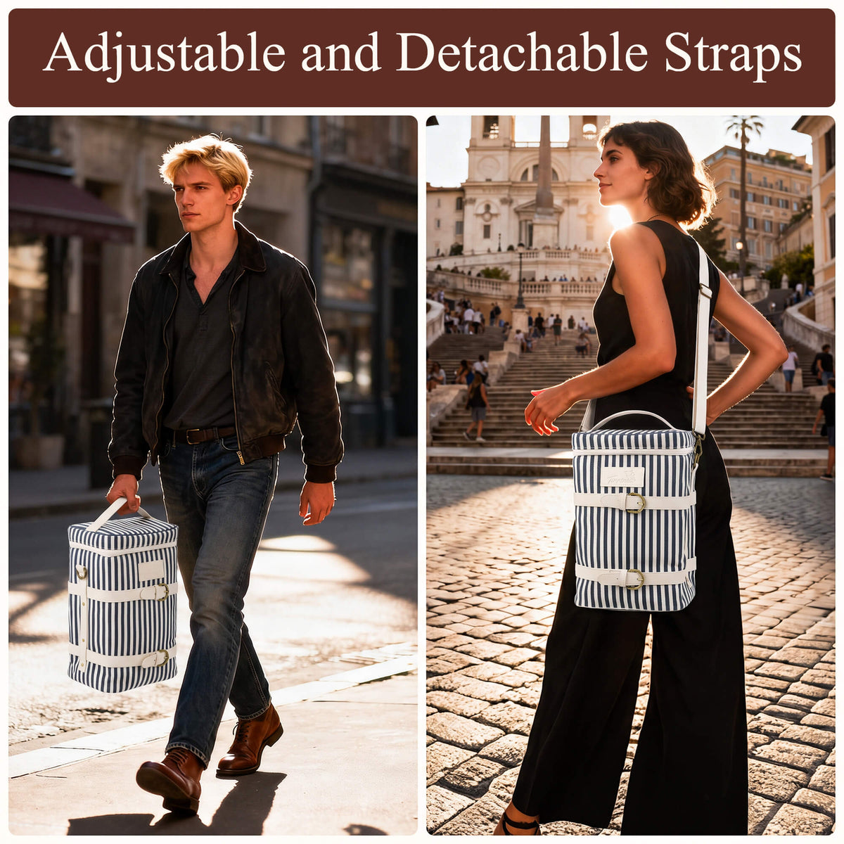 Tirrinia 4-Bottle Insulated Wine Carrier — Picnic-Ready, Leakproof & Stylish