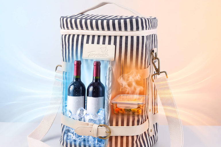 Tirrinia 4-Bottle Insulated Wine Carrier — Picnic-Ready, Leakproof & Stylish