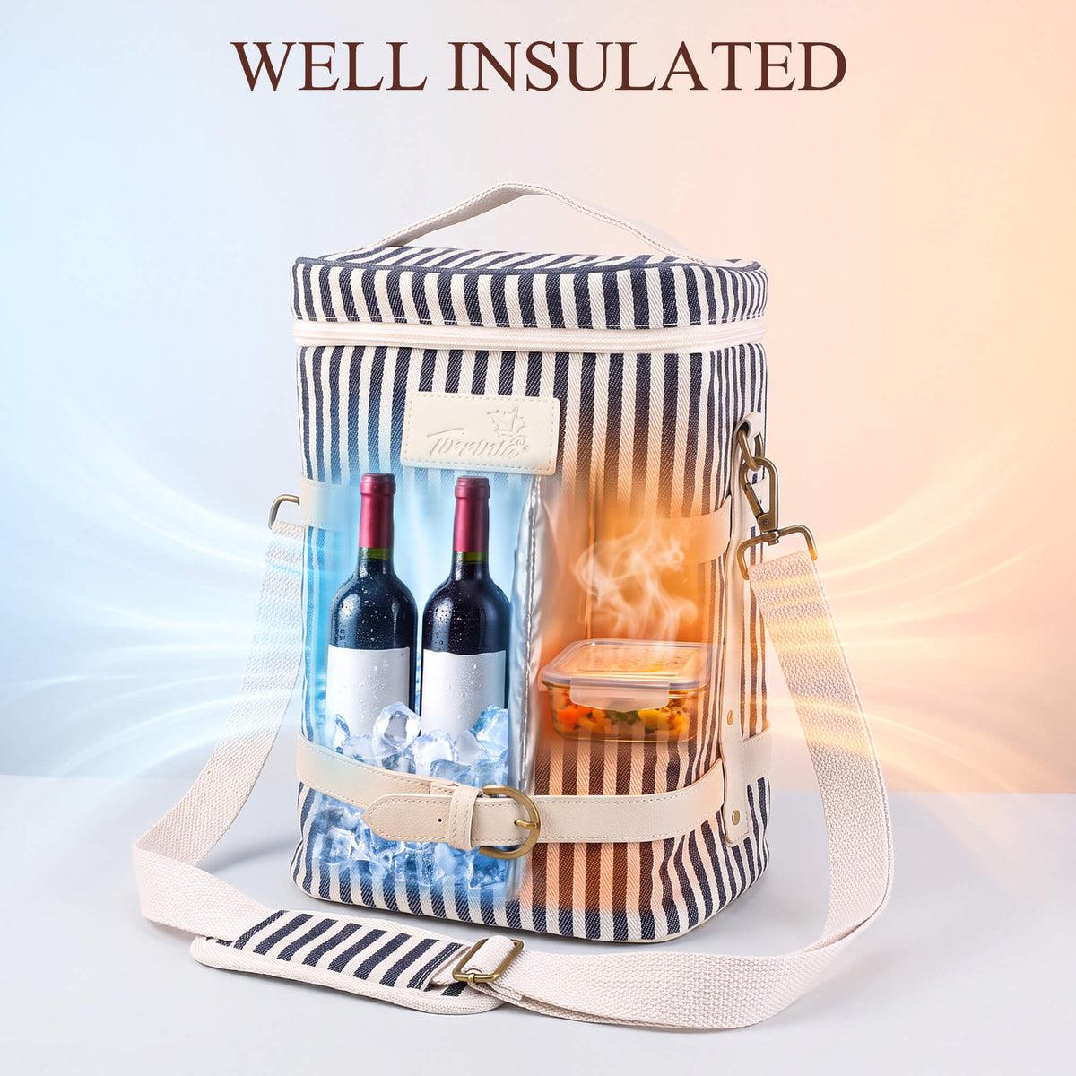Tirrinia 4-Bottle Insulated Wine Carrier — Picnic-Ready, Leakproof & Stylish