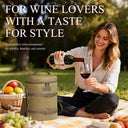 Tirrinia Vintage Canvas 4-Bottle Wine Tote — For Gatherings That Deserve Good Taste product image 5