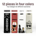 Tirrinia 12pcs Silk Handles Recyclable Paper Wine Gift Bags side view