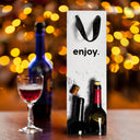 Tirrinia 12pcs Silk Handles Recyclable Paper Wine Gift Bags back view