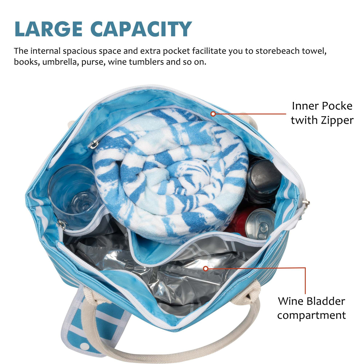 1.5L Wine Purse with Hidden Spout & Wine Bladder – Insulated Wine Tote Bag, Reusable Wine Travel Bag for Picnics, Beach & Parties