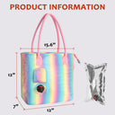 1.5L Wine Purse with Hidden Spout & Wine Bladder – Insulated Wine Tote Bag, Reusable Wine Travel Bag for Picnics, Beach & Parties