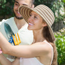 Tirrinia Striped Straw Hat front view