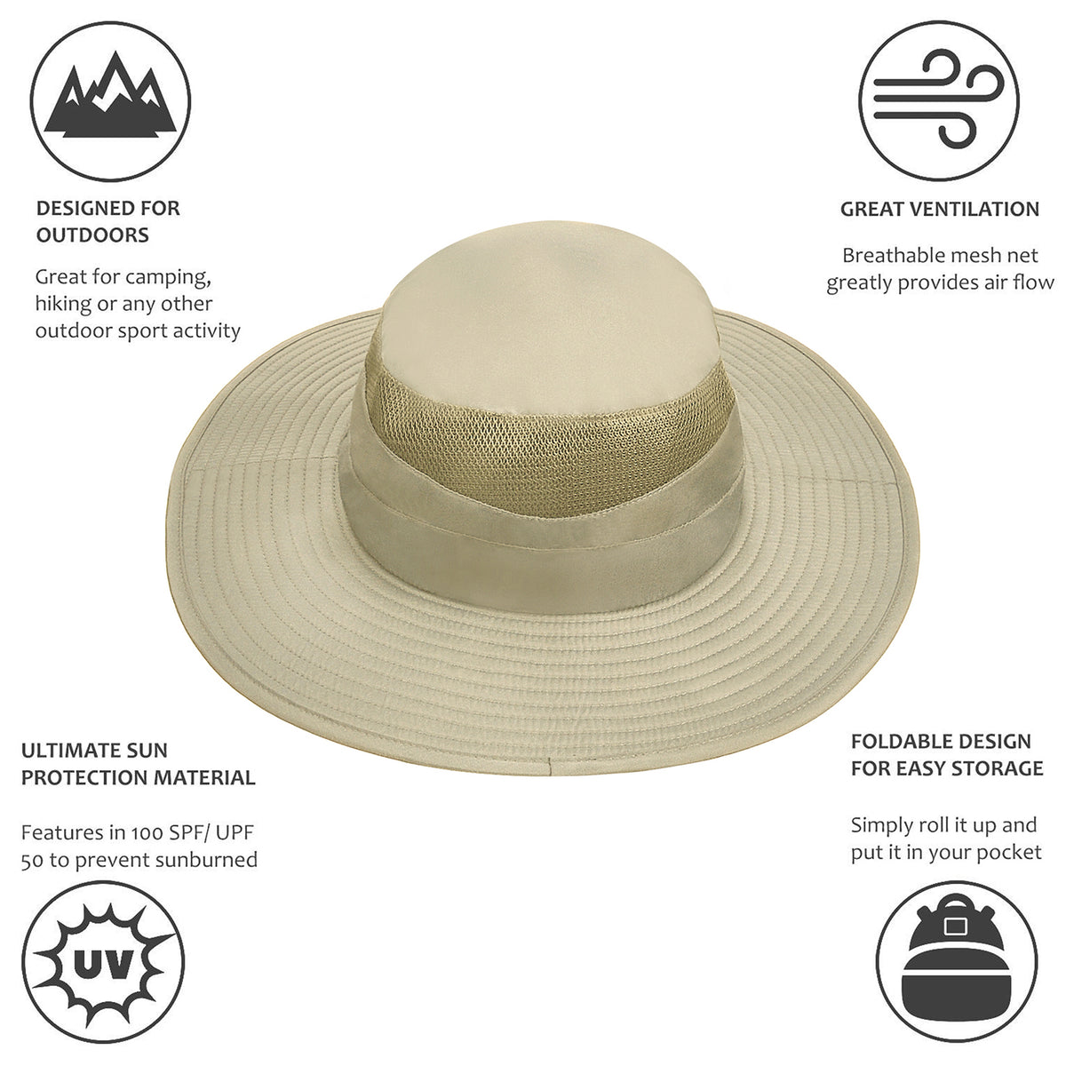 Tirrinia Men's Fishing Hat for Big Heads product image 23