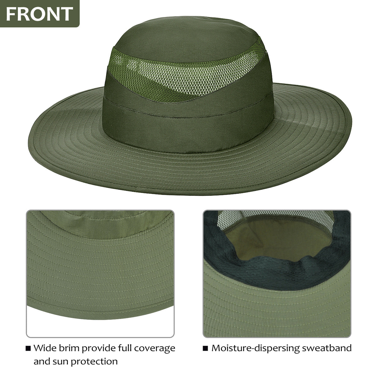 Tirrinia Men's Fishing Hat for Big Heads