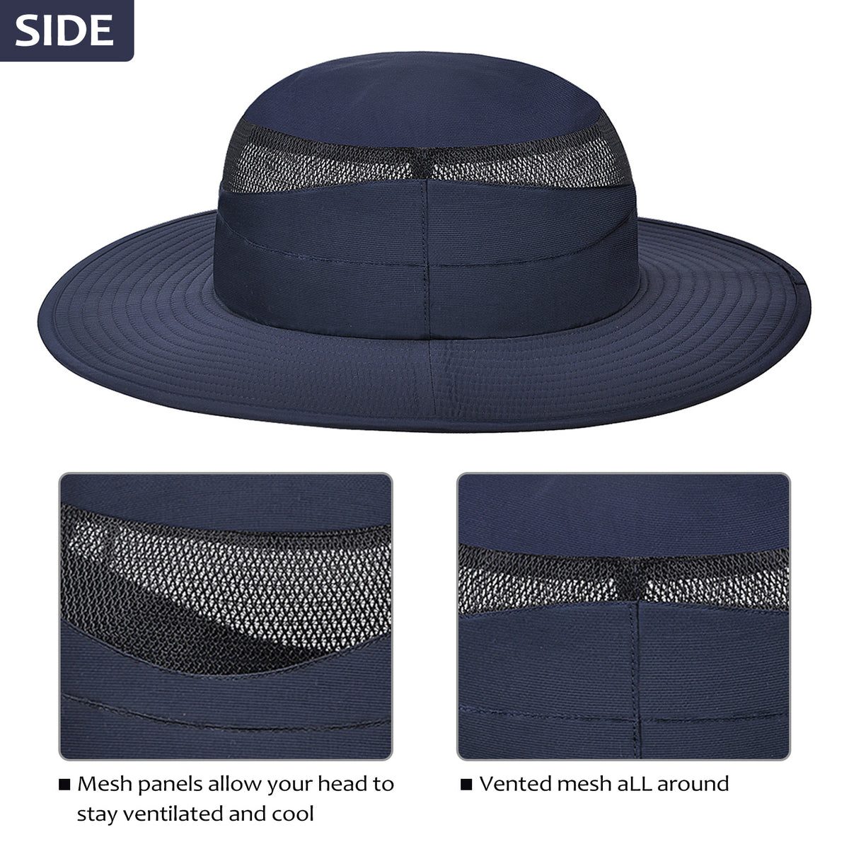 Tirrinia Men's Fishing Hat for Big Heads product image 17