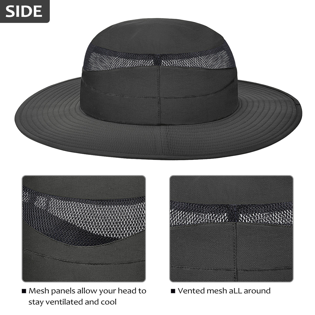 Tirrinia Men's Fishing Hat for Big Heads product image 10