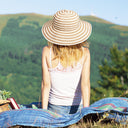 Tirrinia Striped Straw Hat back view