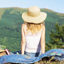 Tirrinia Womens Striped Straw Hat for Summer product image 12