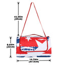 Quality Large Picnic Blanket 70" X 80" with USA Pattern Design