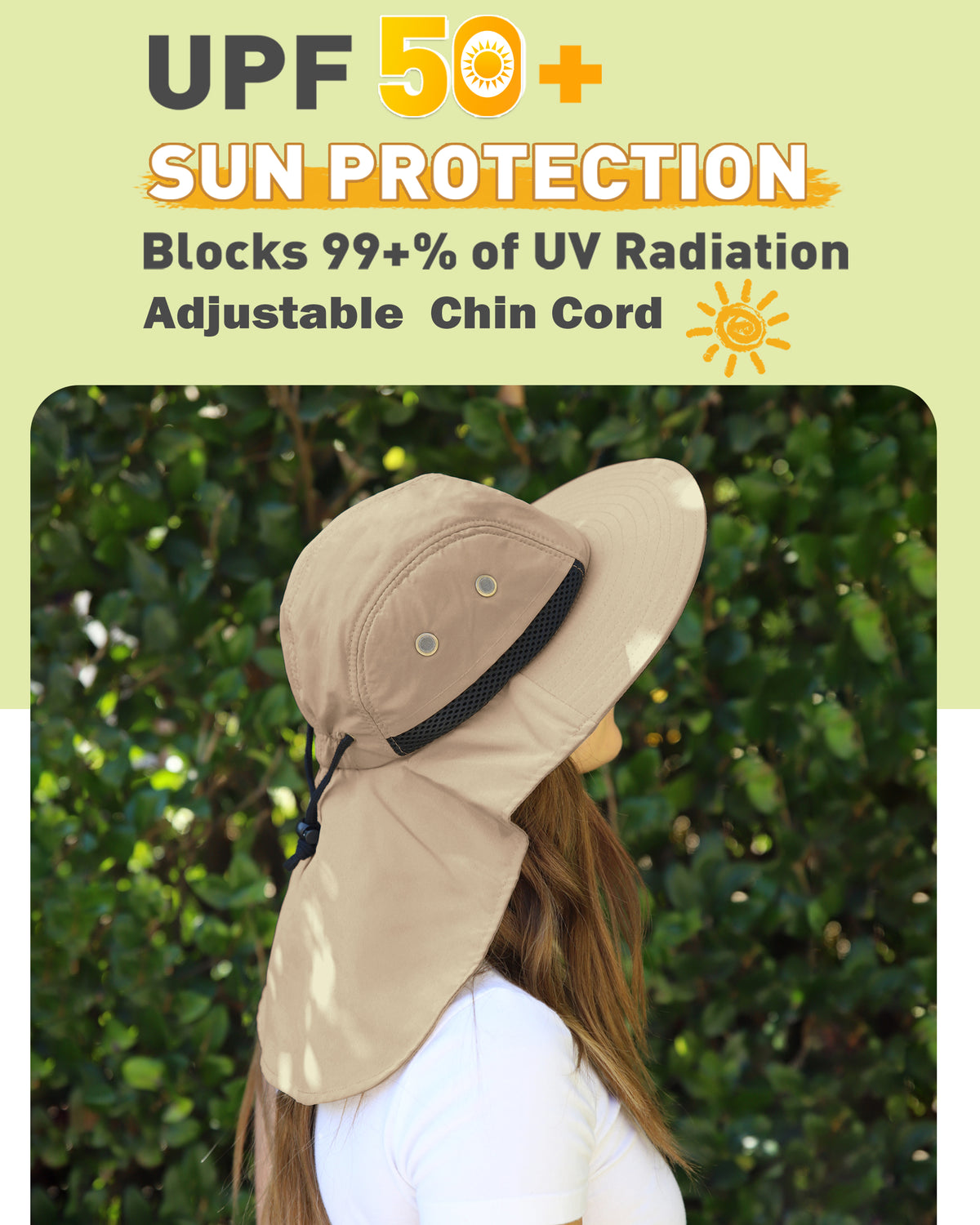 Tirrinia Wide Brim Hat with Neck Flap product image 10