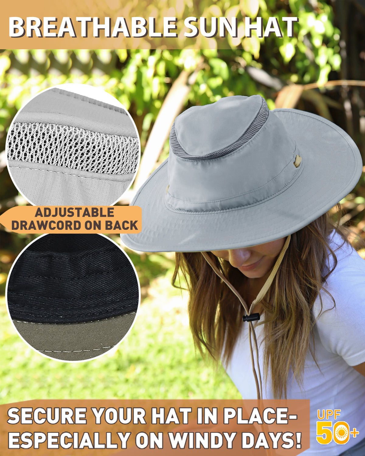 Tirrinia Wide Brim Boonie Hat side view